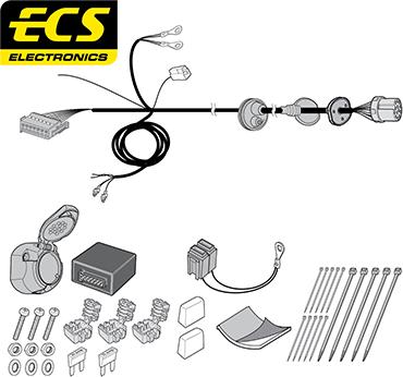 ECS MB09713U - Elektricni komplet, Uređaj za vuču www.molydon.hr