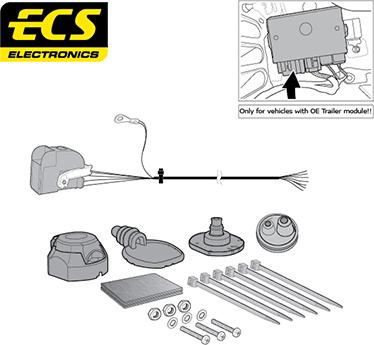 ECS VW26807MU - Elektricni komplet, Uređaj za vuču www.molydon.hr