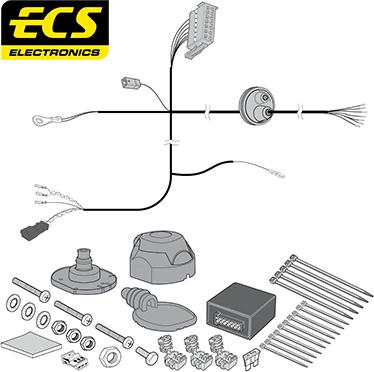 ECS VW20407MU - Elektricni komplet, Uređaj za vuču www.molydon.hr