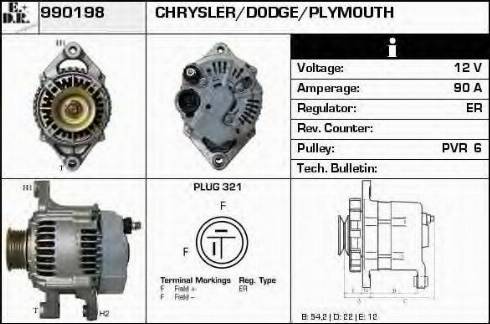 EDR 990198 - Alternator www.molydon.hr