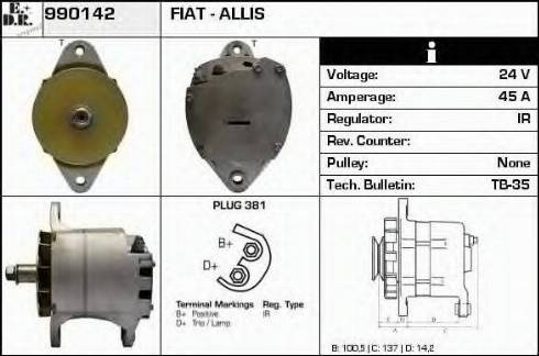 EDR 990142 - Alternator www.molydon.hr