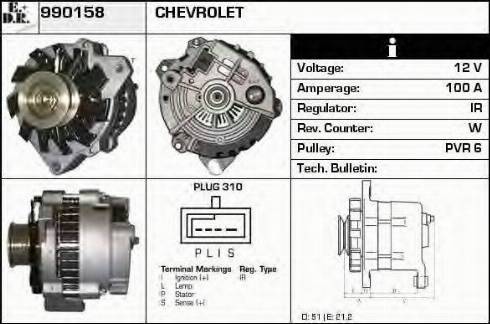 EDR 990158 - Alternator www.molydon.hr