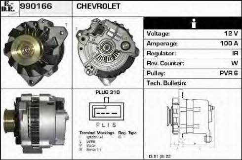 EDR 990166 - Alternator www.molydon.hr