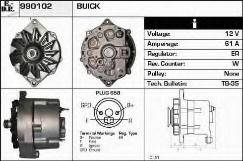 EDR 990102 - Alternator www.molydon.hr