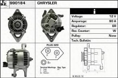 EDR 990184 - Alternator www.molydon.hr