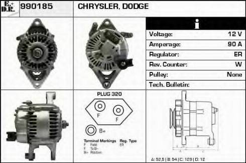 EDR 990185 - Alternator www.molydon.hr