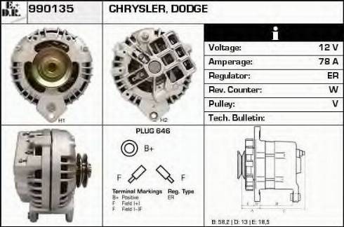 EDR 990135 - Alternator www.molydon.hr