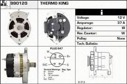 EDR 990120 - Alternator www.molydon.hr