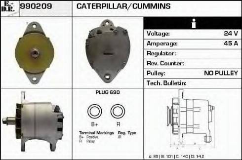 EDR 990209 - Alternator www.molydon.hr