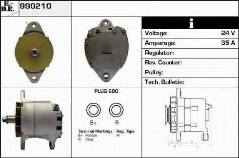 EDR 990210 - Alternator www.molydon.hr