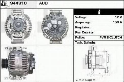 EDR 944910 - Alternator www.molydon.hr