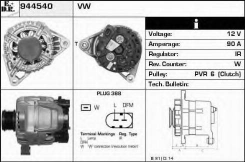 EDR 944540 - Alternator www.molydon.hr