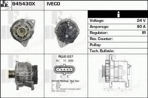 EDR 945430X - Alternator www.molydon.hr