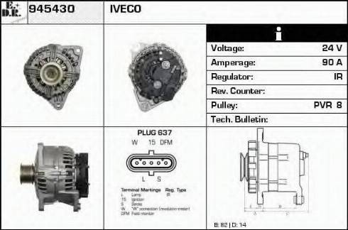 EDR 945430 - Alternator www.molydon.hr