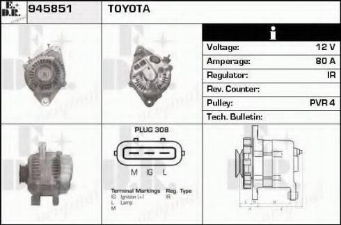 EDR 945851 - Alternator www.molydon.hr