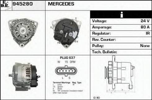 EDR 945280 - Alternator www.molydon.hr