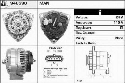 EDR 946590 - Alternator www.molydon.hr