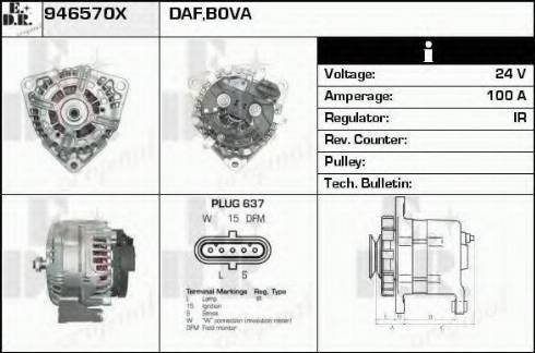 EDR 946570X - Alternator www.molydon.hr