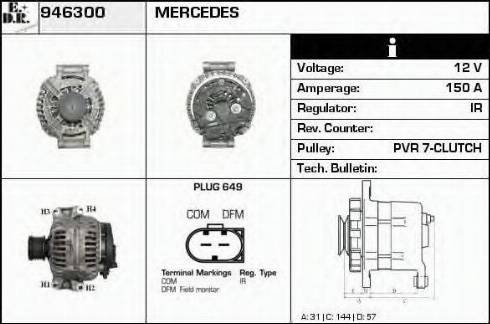 EDR 946300 - Alternator www.molydon.hr