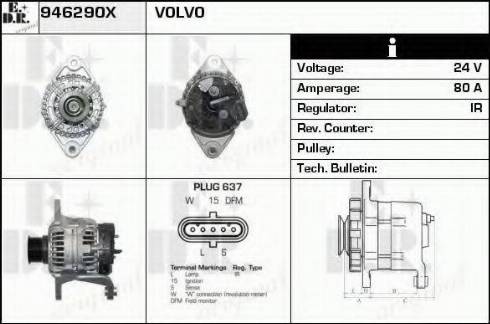 EDR 946290X - Alternator www.molydon.hr