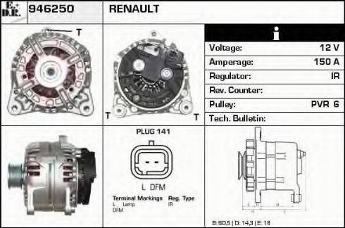 EDR 946250 - Alternator www.molydon.hr