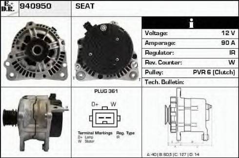 EDR 940950 - Alternator www.molydon.hr