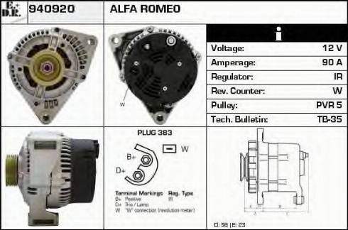 EDR 940920 - Alternator www.molydon.hr