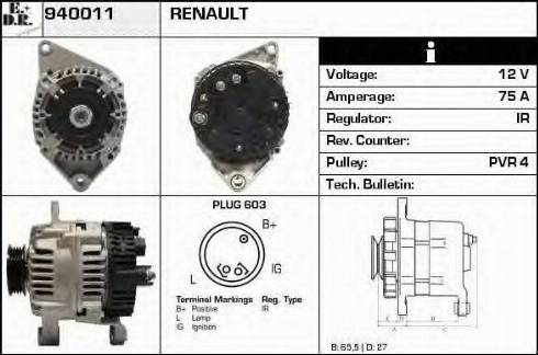 EDR 940011 - Alternator www.molydon.hr