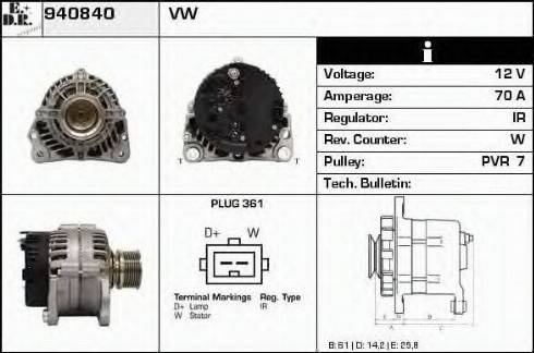 EDR 940840 - Alternator www.molydon.hr