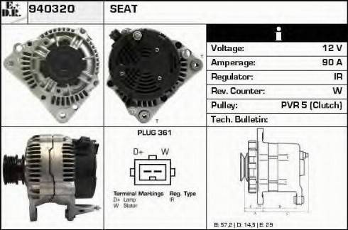 EDR 940320 - Alternator www.molydon.hr