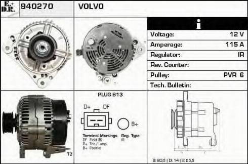 EDR 940270 - Alternator www.molydon.hr