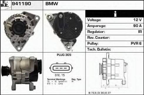 EDR 941190 - Alternator www.molydon.hr