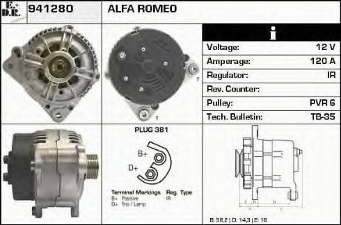 EDR 941280 - Alternator www.molydon.hr