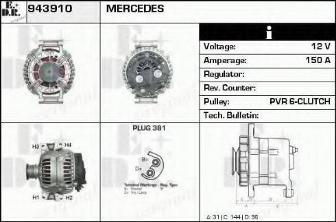 EDR 943910 - Alternator www.molydon.hr