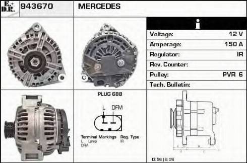 EDR 943670 - Alternator www.molydon.hr