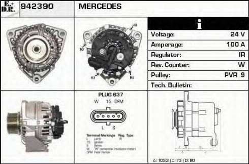 EDR 942390 - Alternator www.molydon.hr