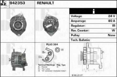 EDR 942353 - Alternator www.molydon.hr