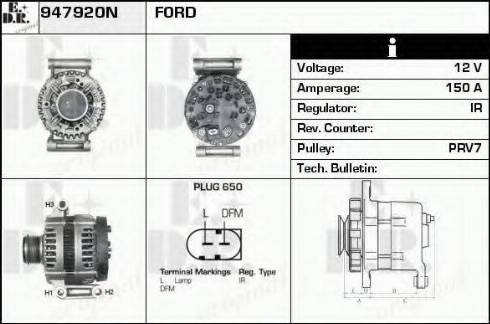 EDR 947920N - Alternator www.molydon.hr