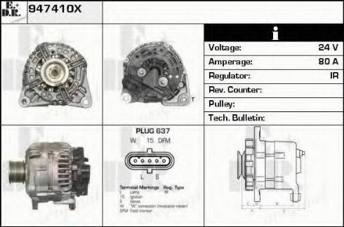 EDR 947410X - Alternator www.molydon.hr