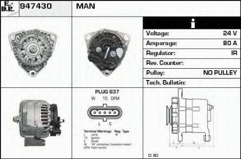 EDR 947430 - Alternator www.molydon.hr