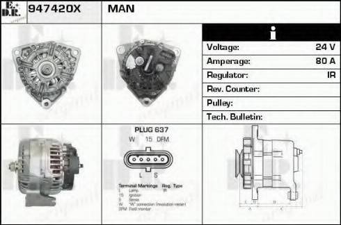 EDR 947420X - Alternator www.molydon.hr