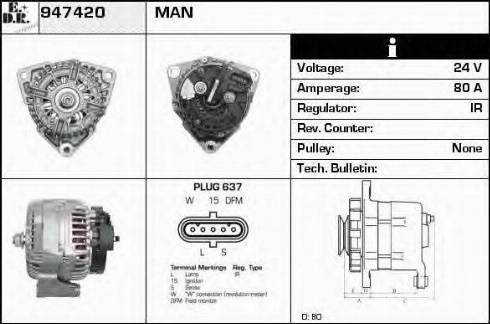 EDR 947420 - Alternator www.molydon.hr