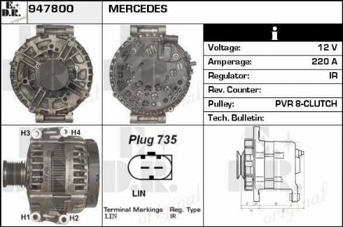 EDR 947800 - Alternator www.molydon.hr