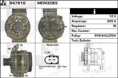 EDR 947810 - Alternator www.molydon.hr