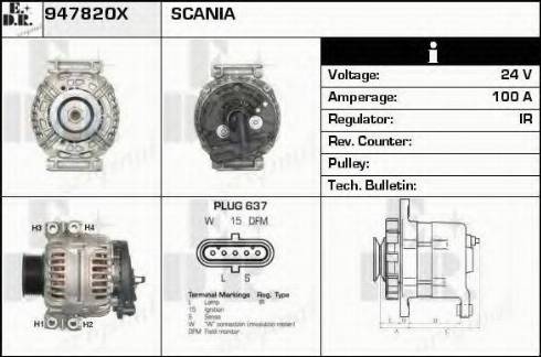 EDR 947820X - Alternator www.molydon.hr