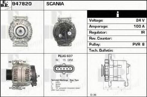 EDR 947820 - Alternator www.molydon.hr