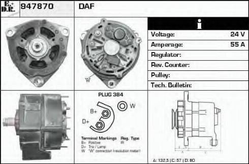 EDR 947870 - Alternator www.molydon.hr