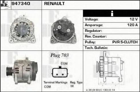 EDR 947340 - Alternator www.molydon.hr