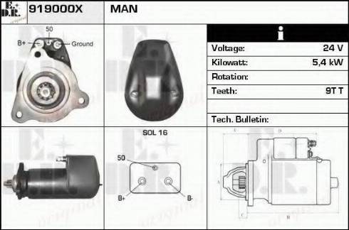 EDR 919000X - Starter www.molydon.hr