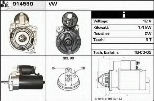 EDR 914580 - Starter www.molydon.hr